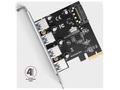 AXAGON PCEU-430RS, PCIe řadič, 4x USB 5Gbps port, 