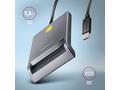AXAGON CRE-SM3TC, USB-C FlatReader čtečka kontaktn