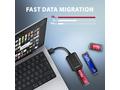 AXAGON ADM2-AM USB-A 10Gbps - M.2 NVMe & SATA SSD 