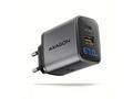 AXAGON ACU-PQ67D GaN nabíječka do sítě 67W, USB-A 