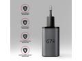 AXAGON ACU-PQ67D GaN nabíječka do sítě 67W, USB-A 