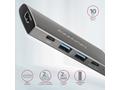 AXAGON HMC-5G21, USB 10Gb, s hub, porty 2x USB-A, 
