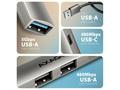 AXAGON multi USB-A hub ALU STRIP, HUE-STA, 1xUSB-C