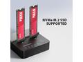 AXAGON ADSA-M2C22L, USB-C 20Gbps dokovací stanice 
