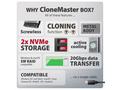 AXAGON EEM2-20GD, USB-C 20Gbps externí box pro dva