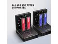 AXAGON ADSA-M2C22, USB-C 20Gbps dokovací stanice p