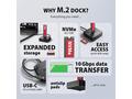 AXAGON ADSA-M2C11L, USB-C 10Gbps dokovacia stanica