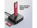AXAGON ADSA-M2C11L, USB-C 10Gbps dokovacia stanica
