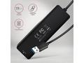 AXAGON HUE-C2A, 4× USB 5Gbps TRAVEL hub, 2× USB-A 