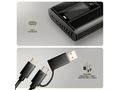 AXAGON EEM2-SD2B, USB-C 10Gbps externí box s displ