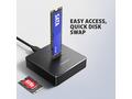 AXAGON ADSA-M2C11, USB-C 10Gbps dokovací stanice p