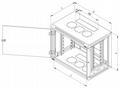 Triton DELTA U AS6 - Skříň - montáž na stěnu - 9U 