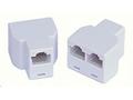 Dvojspojka RJ45, 1x8p8c, 2x8p8c - telefonní