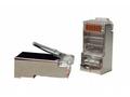 Konektor STP RJ45 (8p8c), Cat5E, 50µm, drát - 100 