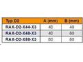 OPTIX Háček 40x80 kovový RAX-D2-X48-X3