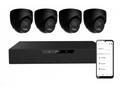 N85P4 HOME NVR PoE recorder + 4x black camera, 3K+