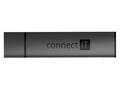 CONNECT IT COMPACT 4v1 USB-A hub + čtečka karet, (