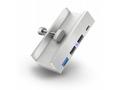 CONNECT IT USB DeskHub 4v1 na desku stolu, STŘÍBRN