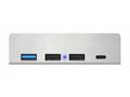 CONNECT IT USB DeskHub 4v1 na desku stolu, STŘÍBRN