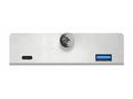 CONNECT IT USB DeskHub 4v1 na desku stolu, STŘÍBRN