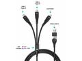 CONNECT IT Nabíjecí kabel Wirez 6v1, USB-C, USB, L