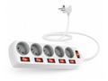 CONNECT IT prodlužovací kabel, 5 zásuvek, 2 m, s v
