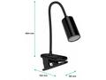 CONNECT IT CLIP 2 stolní Led lampička s klipem, ba