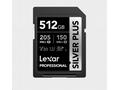 Lexar 512GB Pro SILVER PLUS SDXC C10 V30 U3