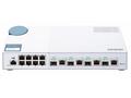 QNAP řízený switch QSW-M408-4C (12 portů: 8x Gigab