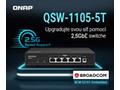 QNAP 2,5GbE switch QSW-1105-5T (5x 2,5GbE port, pa