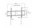 GEMBIRD Držák TV GEMBIRD WM-90T-01, 43"-90" (70kg)