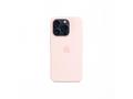 iPhone 15 Pro Silicone Case with MS - Light Pink