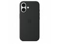 iPhone 16 Silicone Case with MS - Black, SK