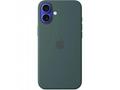 iPhone 16 Plus Silicone Case with MS - Lake Green