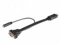 AKASA kabel HDMI na VGA, s audio kabelem, 20cm, če