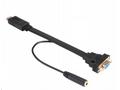 AKASA kabel HDMI na VGA, s audio kabelem, 20cm, če