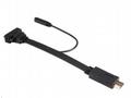 AKASA kabel HDMI na VGA, s audio kabelem, 20cm, če