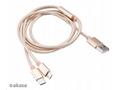 AKASA - 2 v 1 - USB 2.0 typ A na typ C a typ B