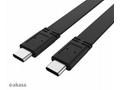 AKASA kabel USB-C na USB-C, 20G, 46W PD, 4K@60Hz, 
