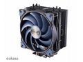 AKASA chladič CPU Alucia H4, Heatpipes, Black fins