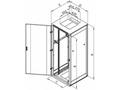 TRITON 19" stojanový rozvaděč 15U 800x800, nosnost