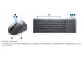 Dell Multi-Device Wireless Keyboard and Mouse - KM