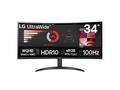 LG monitor 34WR50QK-B VA 34" QHD zakřivený, 3440x1