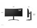 LG monitor 34WR55QK-B VA 34" UWQHD zakřivený, 3440