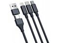 3mk nabíjecí kabel - Hyper Cable 3in1 A, C to C, M