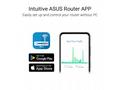 ASUS RT-AX50, WiFi 6 Extendable Router, AiMesh, 1x