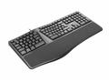 C-TECH Klávesnice KB-113E USB, ERGO,  černá, CZ, S