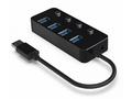 Gembird USB hub 4-port USB 3.1 (Gen 1) hub s vypín