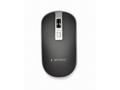 GEMBIRD myš MUSW-4B-06, černo-stříbrná, bezdrátová