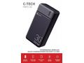 C-TECH Powerbanka 30000mAh, Li-Pol, 20W, USB-C, US